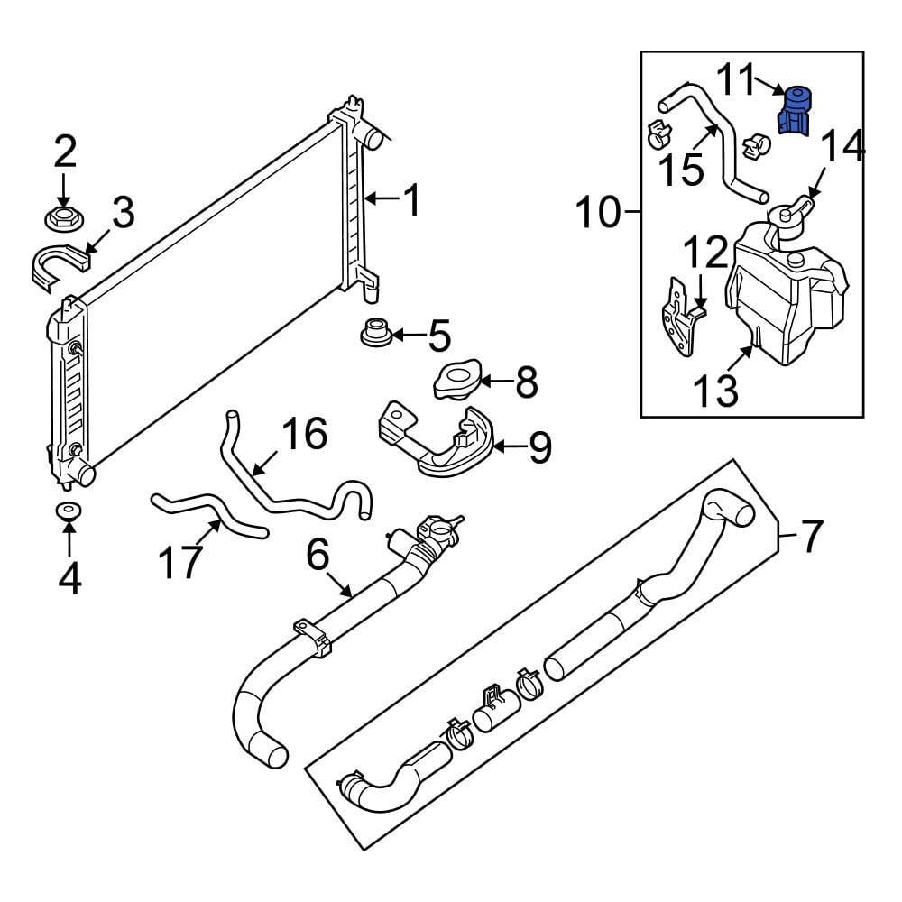 Nissan Oe 21745ja00a Engine Coolant Reservoir Bracket