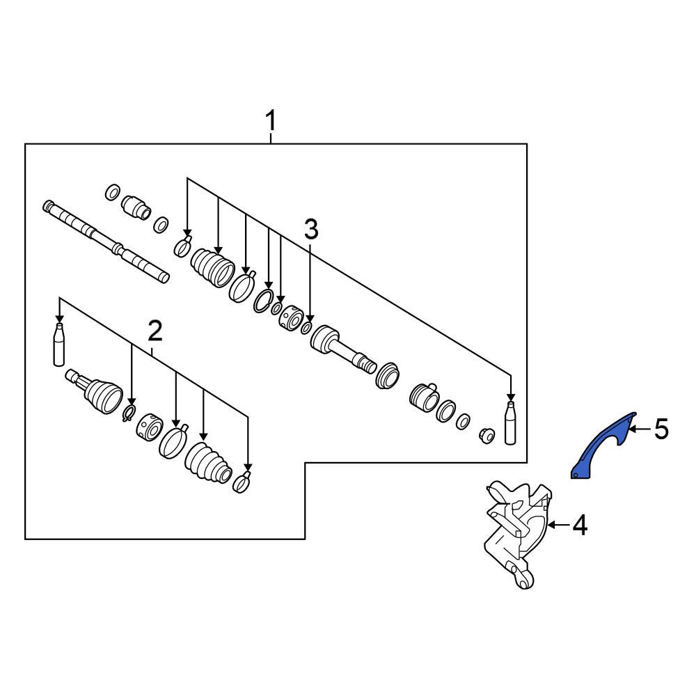 Nissan OE 397763JA0A Front CV Axle Retainer Plate
