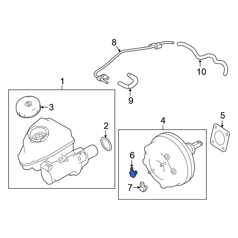 Nissan OE 474784CU0A Power Brake Booster Check Valve