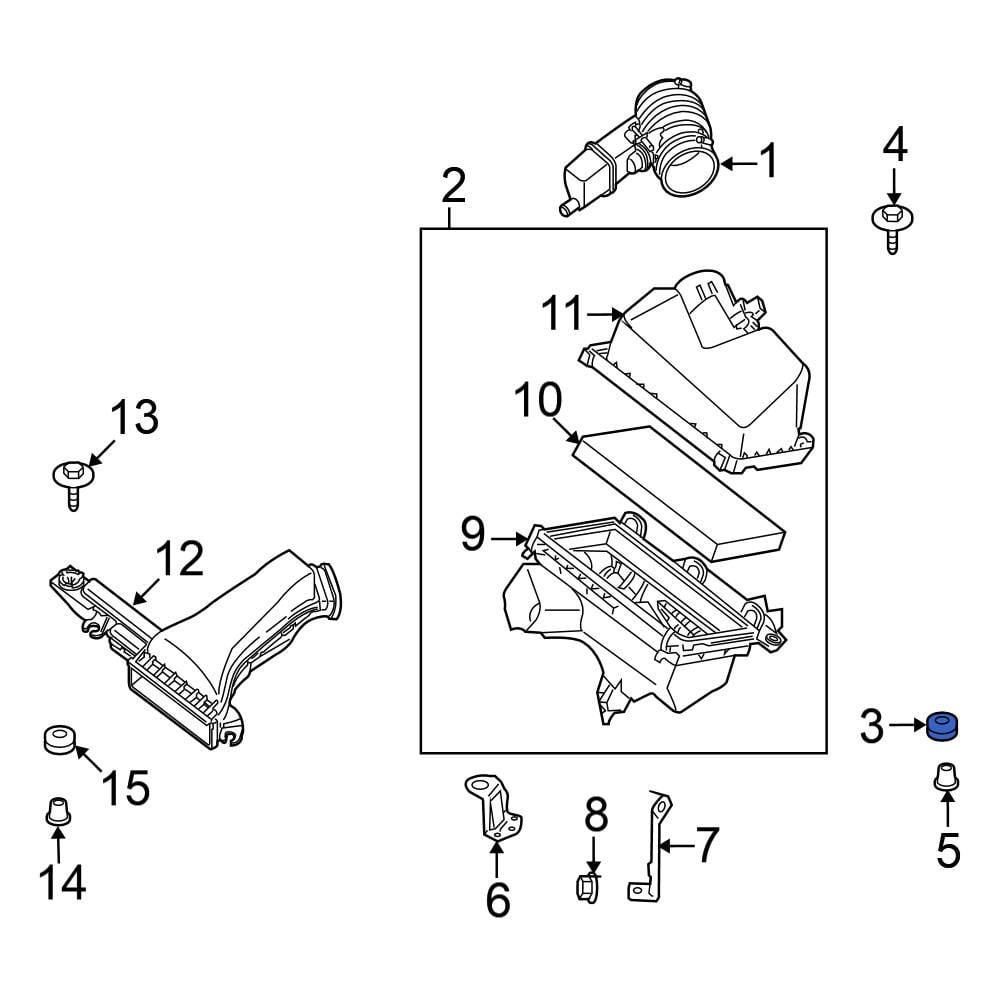 Nissan OE 165576N20A - Air Filter Housing Grommet