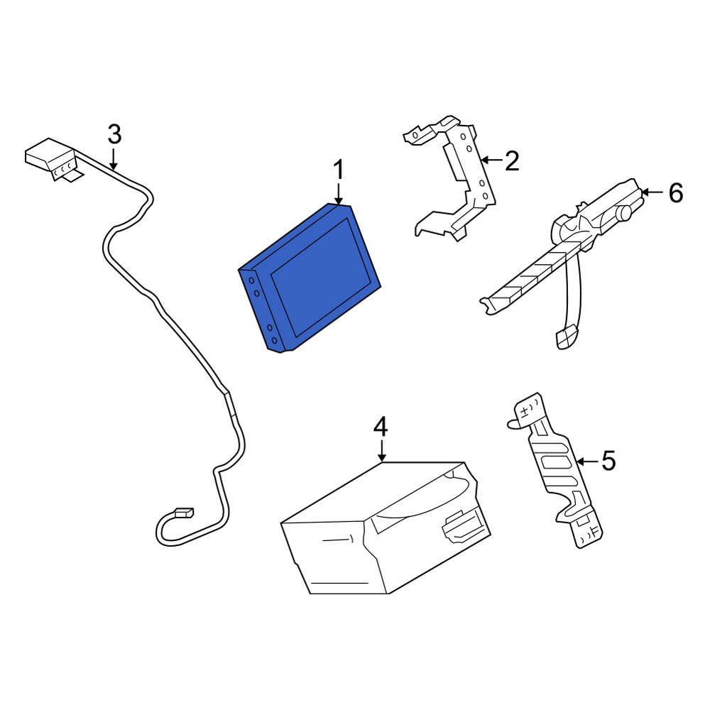 Nissan OE 280911BY3C GPS Navigation System