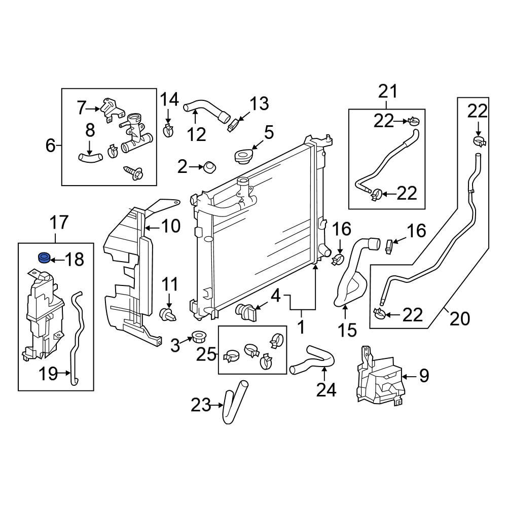 Nissan OE 217121HS3A Engine Coolant Reservoir Cap