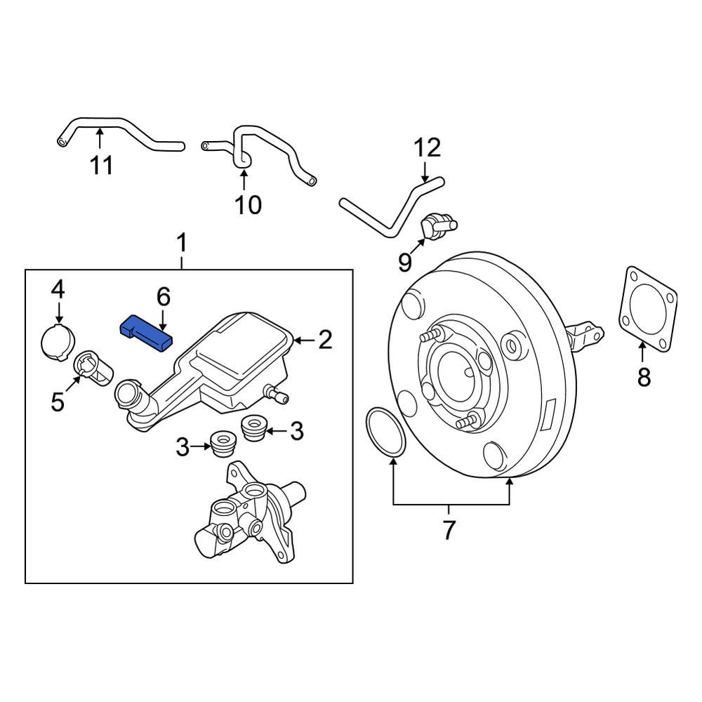 Nissan OE 460481HK0A Brake Fluid Level Sensor