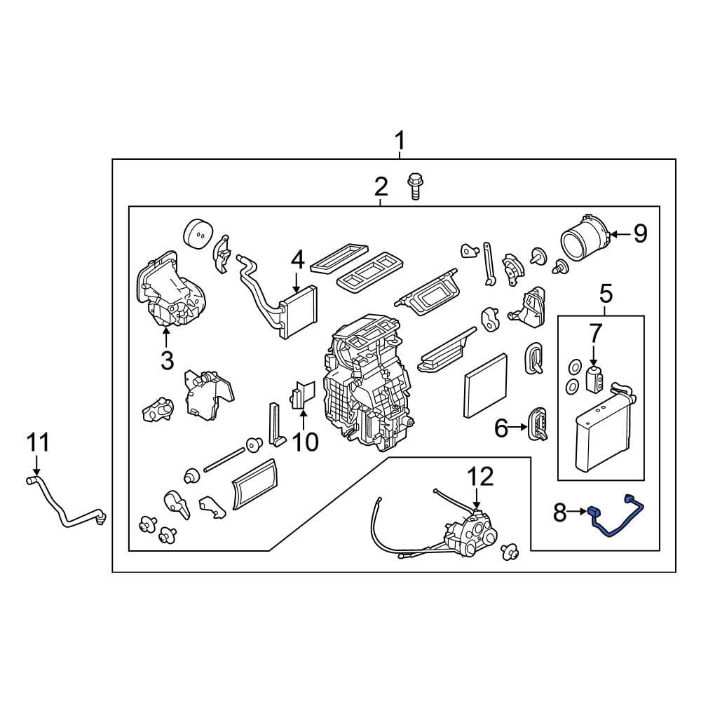 Nissan OE 276753VE0A A/C Evaporator Temperature Sensor