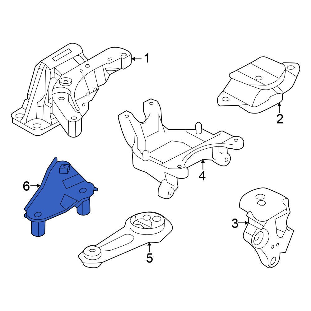 Nissan OE 112535RA0A Manual Transmission Mount Bracket