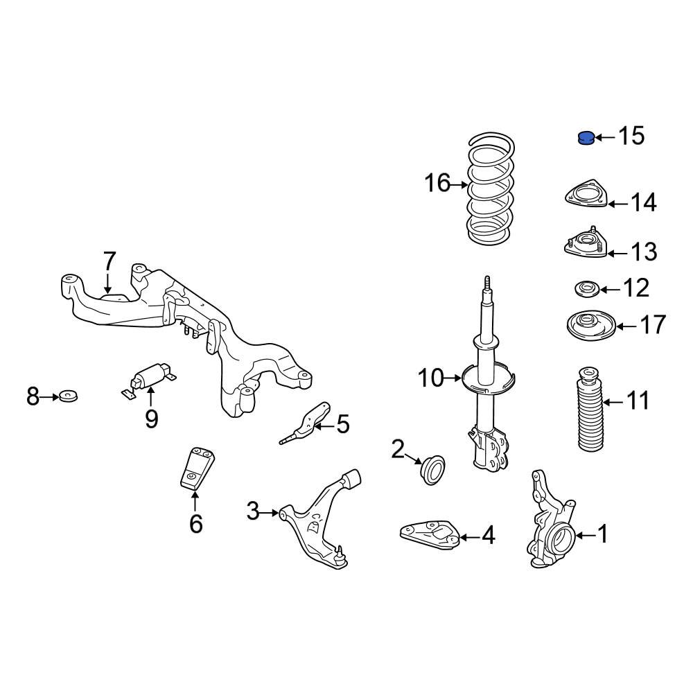 Nissan OE 543230P000 Front Suspension Strut Mount Cap