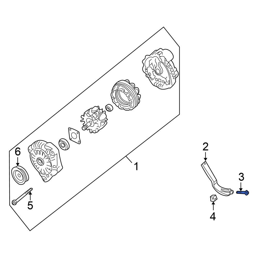 Nissan OE 1171985E00 Alternator Adjusting Bracket Bolt