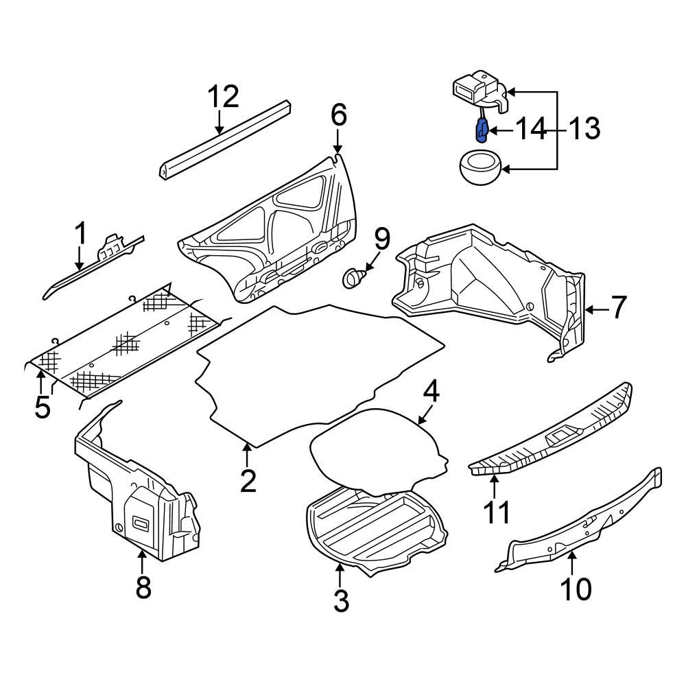 Nissan OE 2626189900 - Courtesy Light Bulb