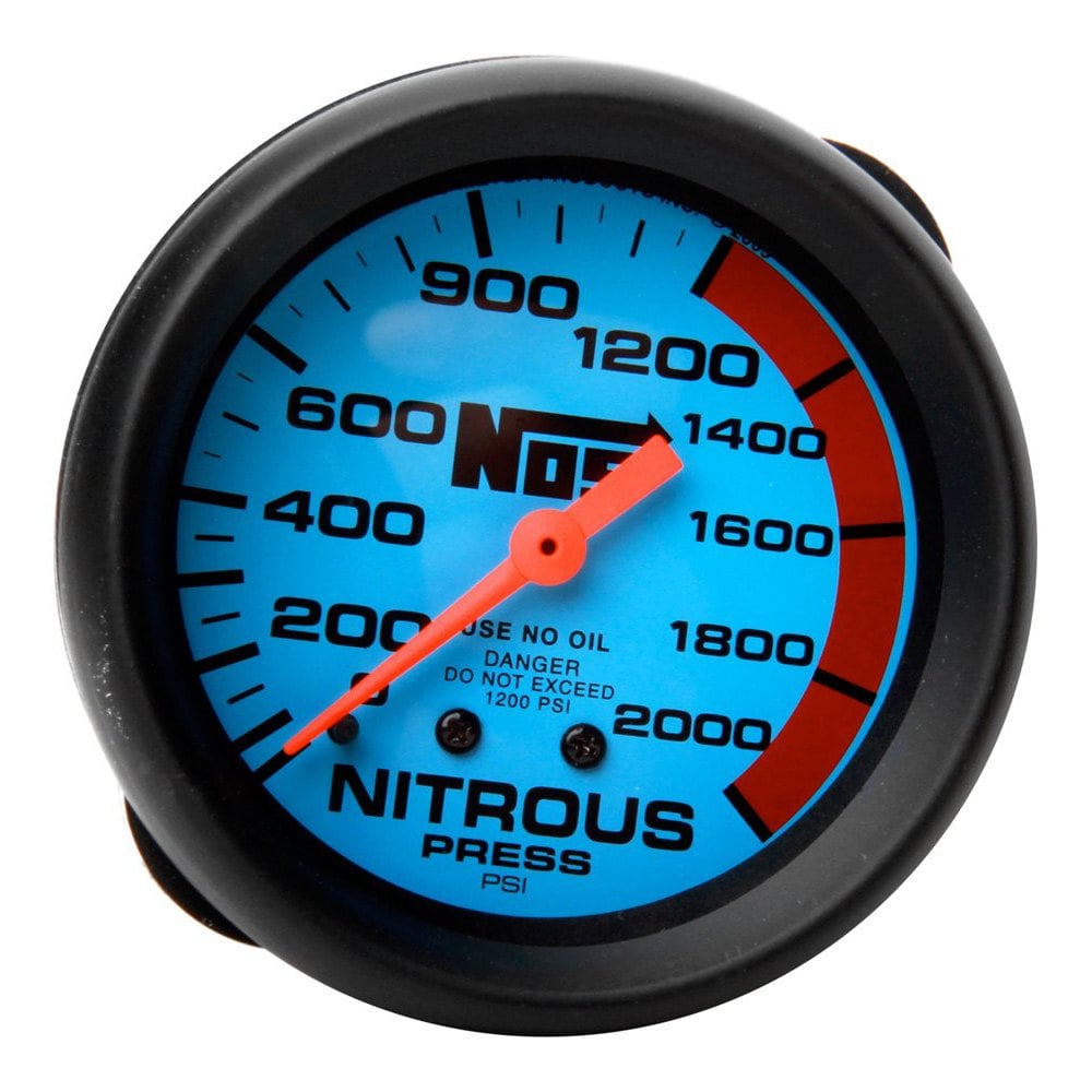 Nitrous Oxide Systems® 15911NOS 25/8" Nitrous Pressure Gauge, 2000 PSI