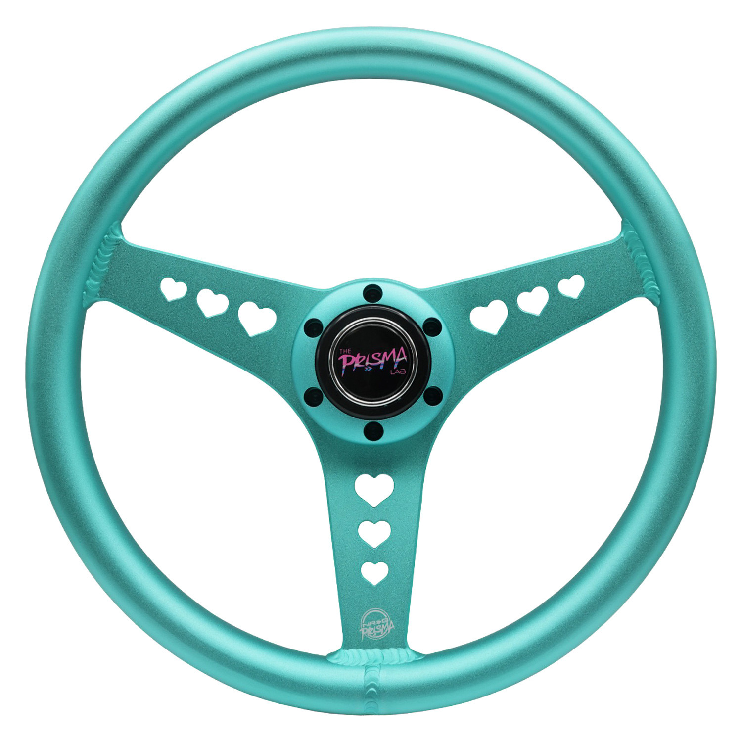 NRG ウッドステアリング　350mm ティファニー パステルグリーン NRG Innovations® RST-083-MF - 3-Spoke All Aluminum Mint All