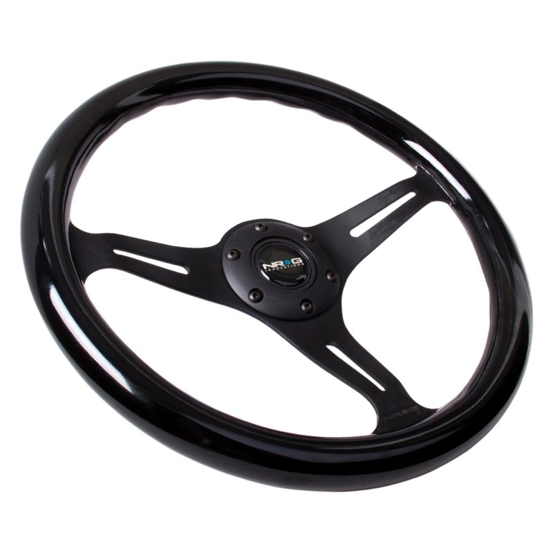 NRG Steering Wheel Pink Classic Wood Grain 3 Spoke Black Center ST-015BK-PK
