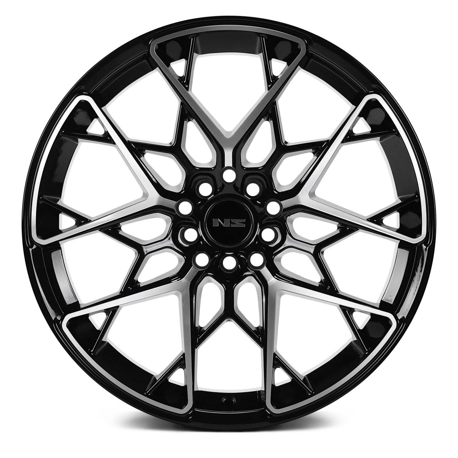 Ns Series® Ns1807 Wheels Gloss Black With Machined Face Rims