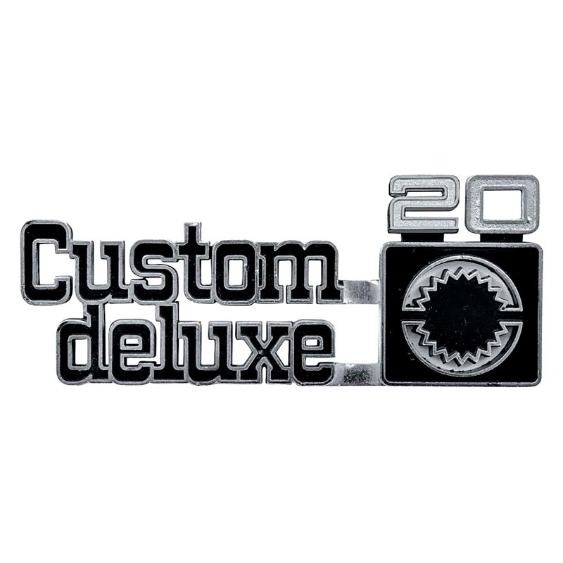 OER® 349683 "Custom Deluxe 20" Front Fender Emblem