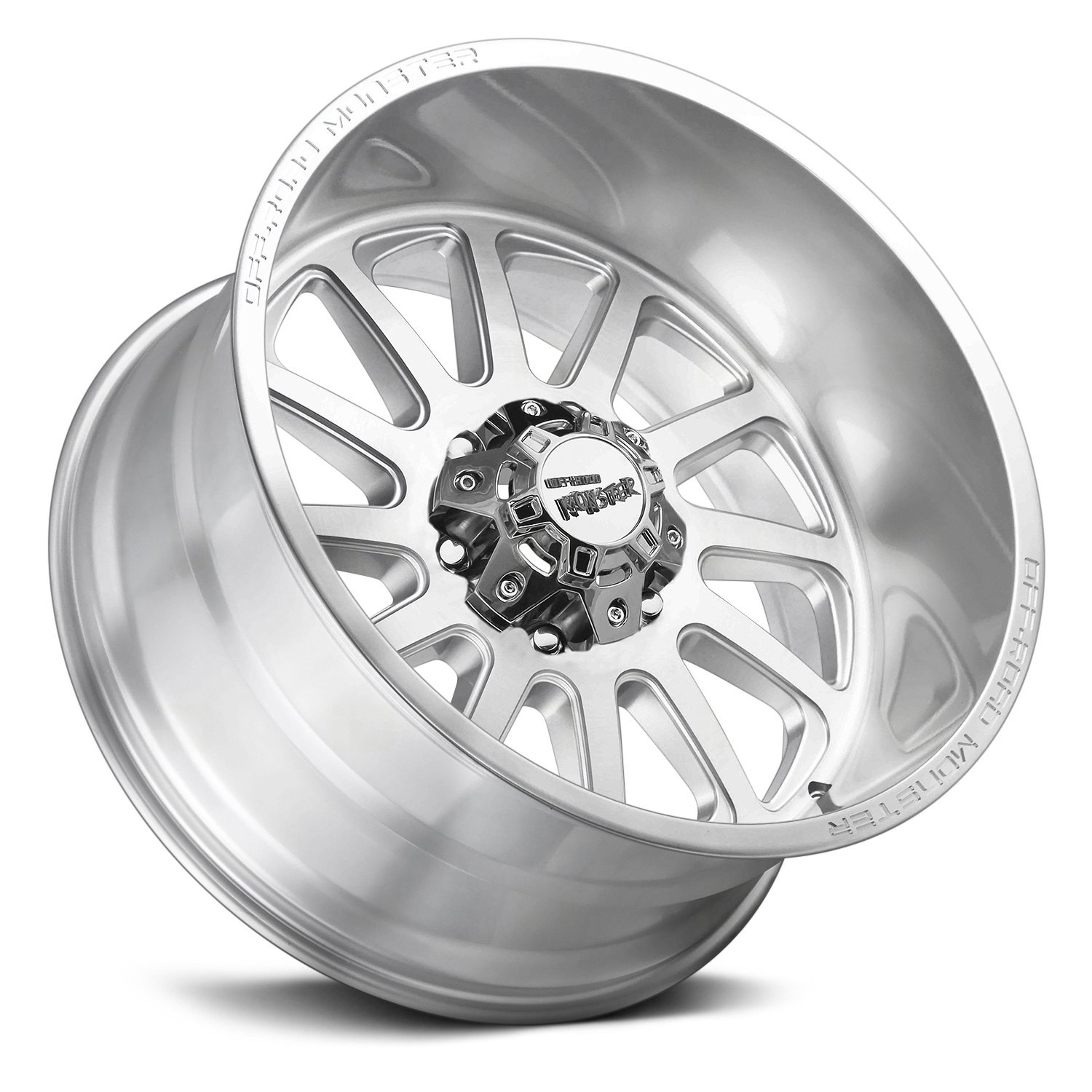 OFFROAD MONSTER® M17 Wheels Silver with Brushed Face Rims