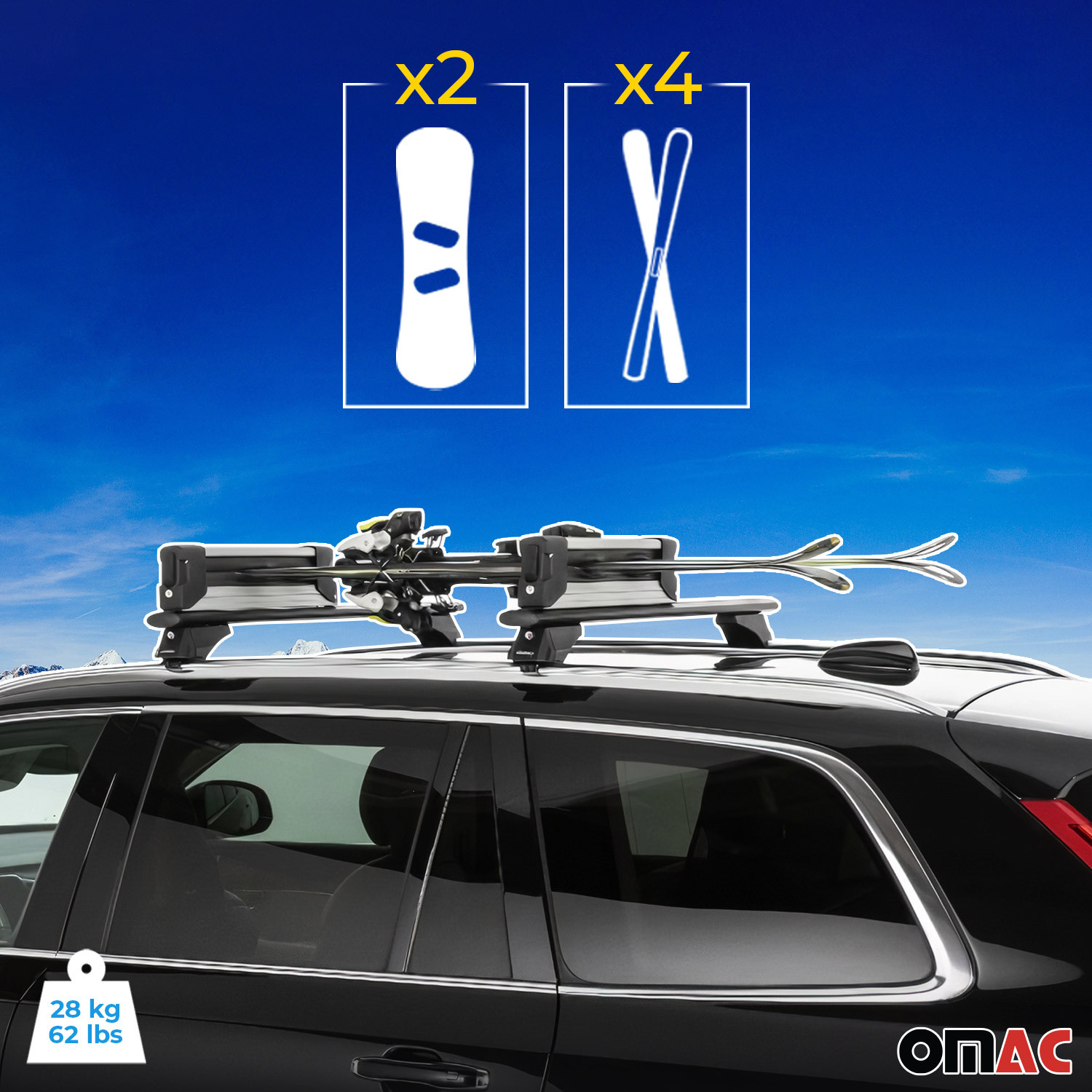 Ski Boards Roo Rack OMAC® U024390 - 23.6