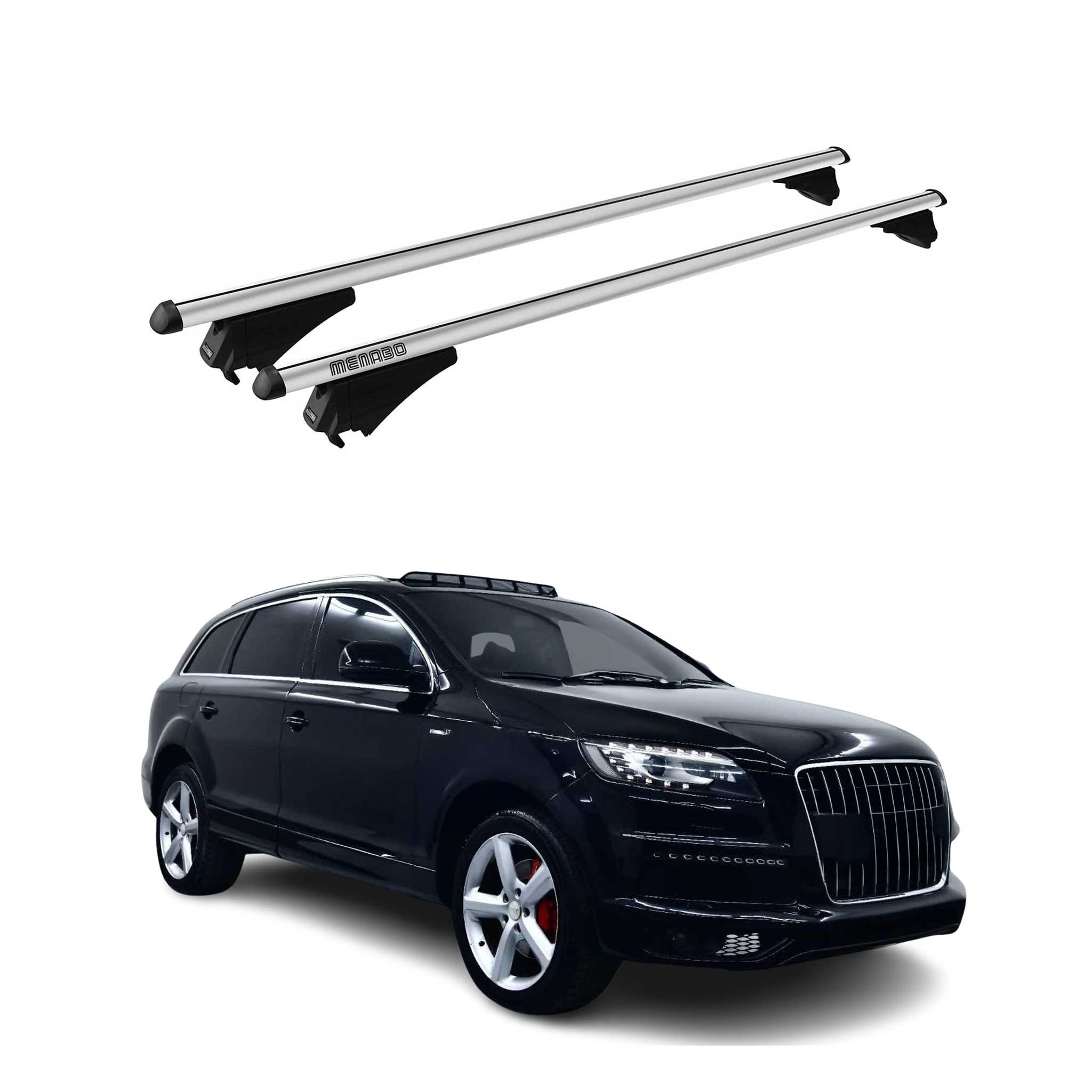 OMAC® U027469 - Black Flush-Mounted Roof Rails Cross Bars
