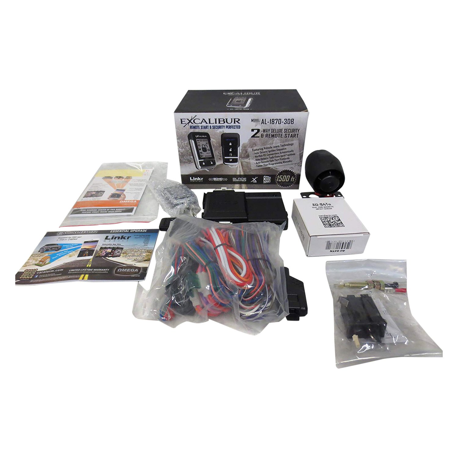 Omega R D Al18703db Excalibur Deluxe Lcd 2 Way Vehicle Security And Remote Start System With Up To 1 500 Feet Of Range