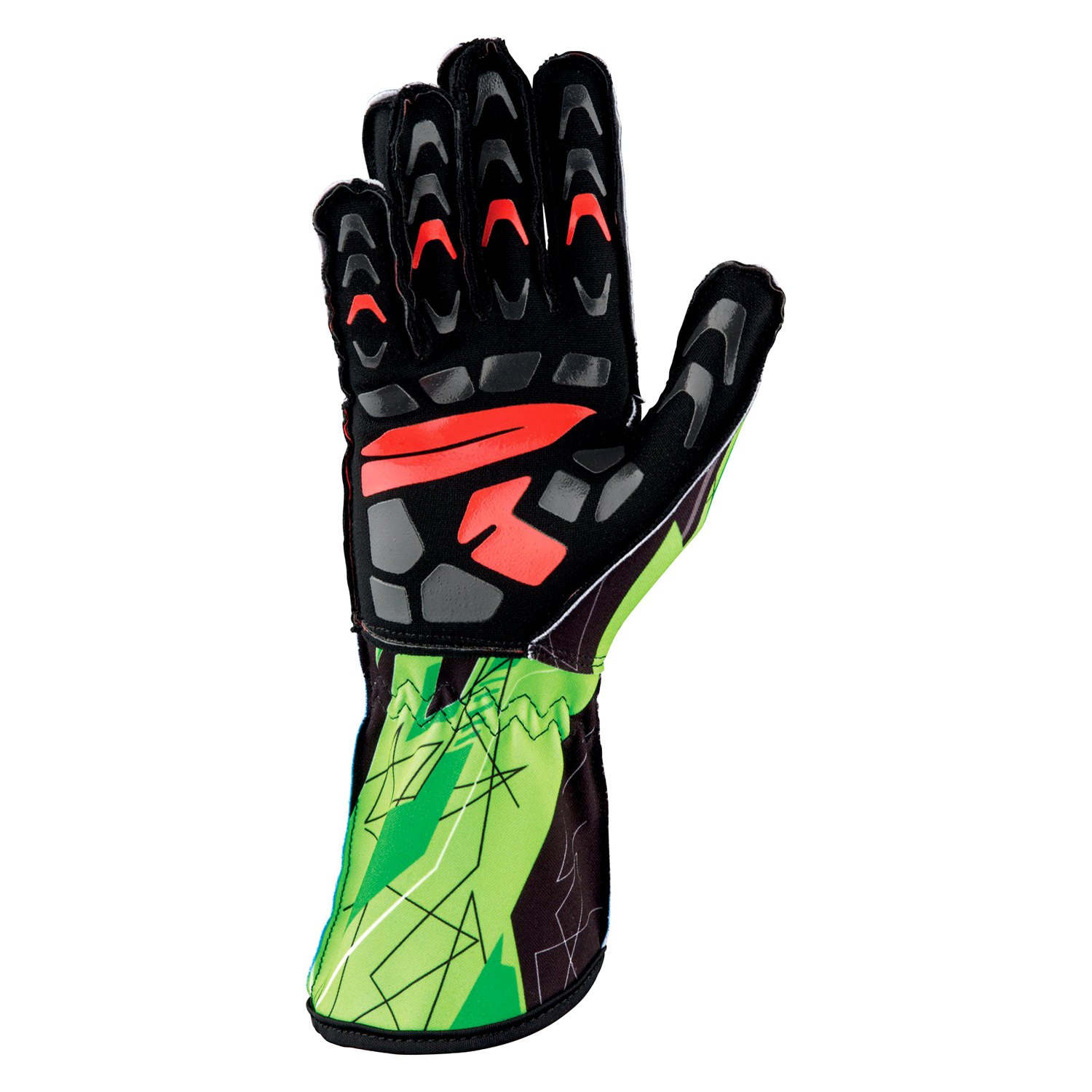 OMP® KK02748274XS - KS-2 ART Series Green XS Racing Gloves