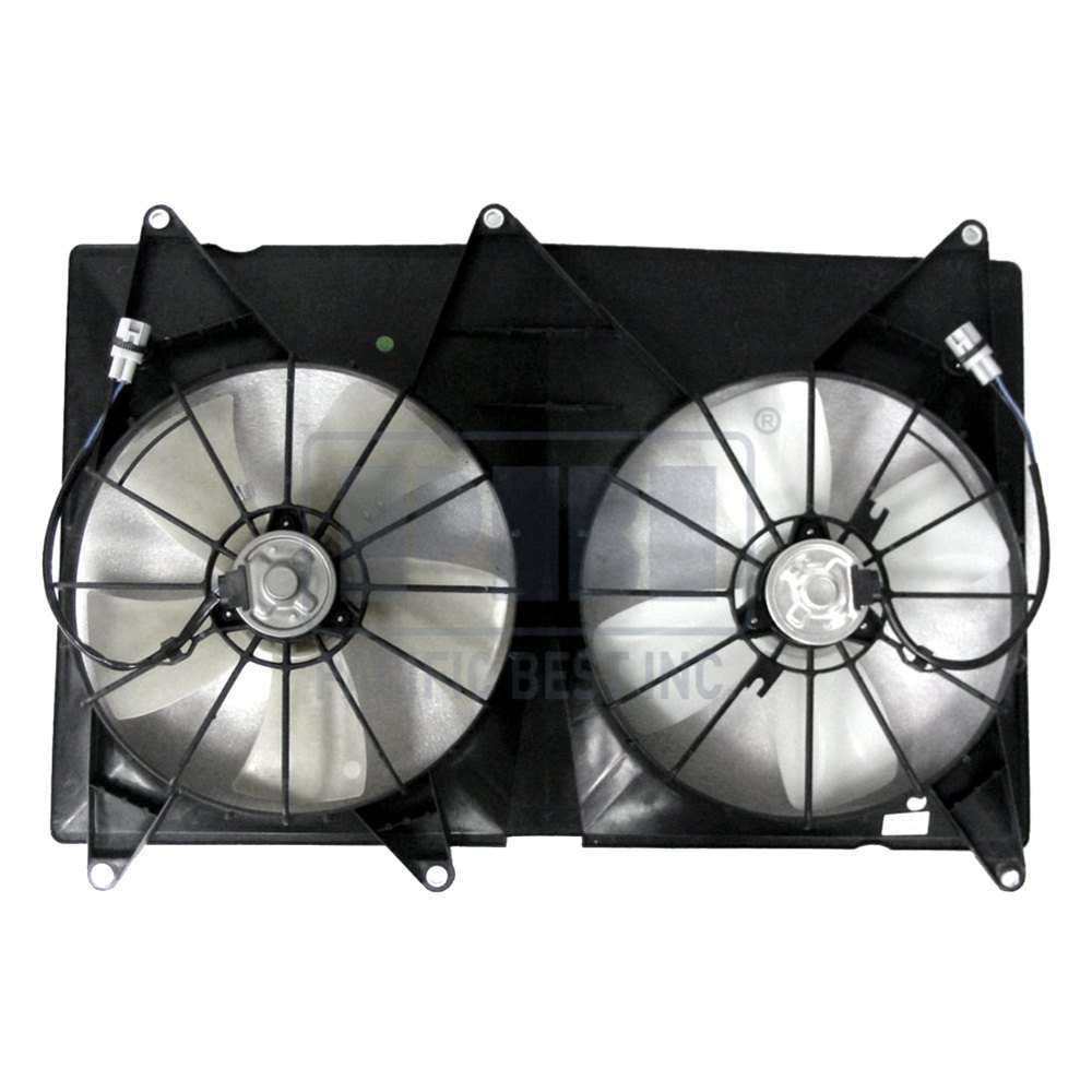 Pacific Best® PF3851 Passenger Side Dual Radiator and Condenser Fan
