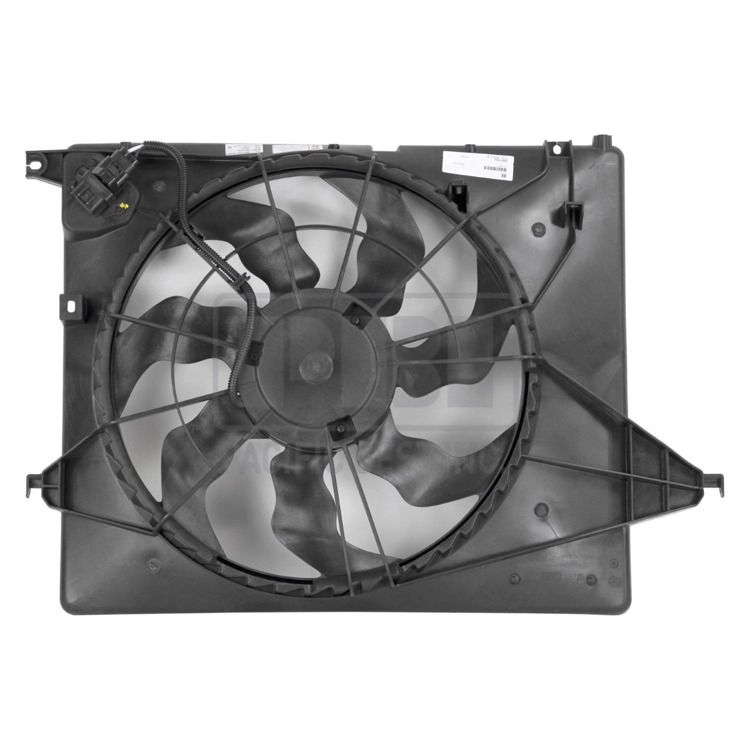Pacific Best® PF4363 - Dual Radiator and Condenser Fan Assembly