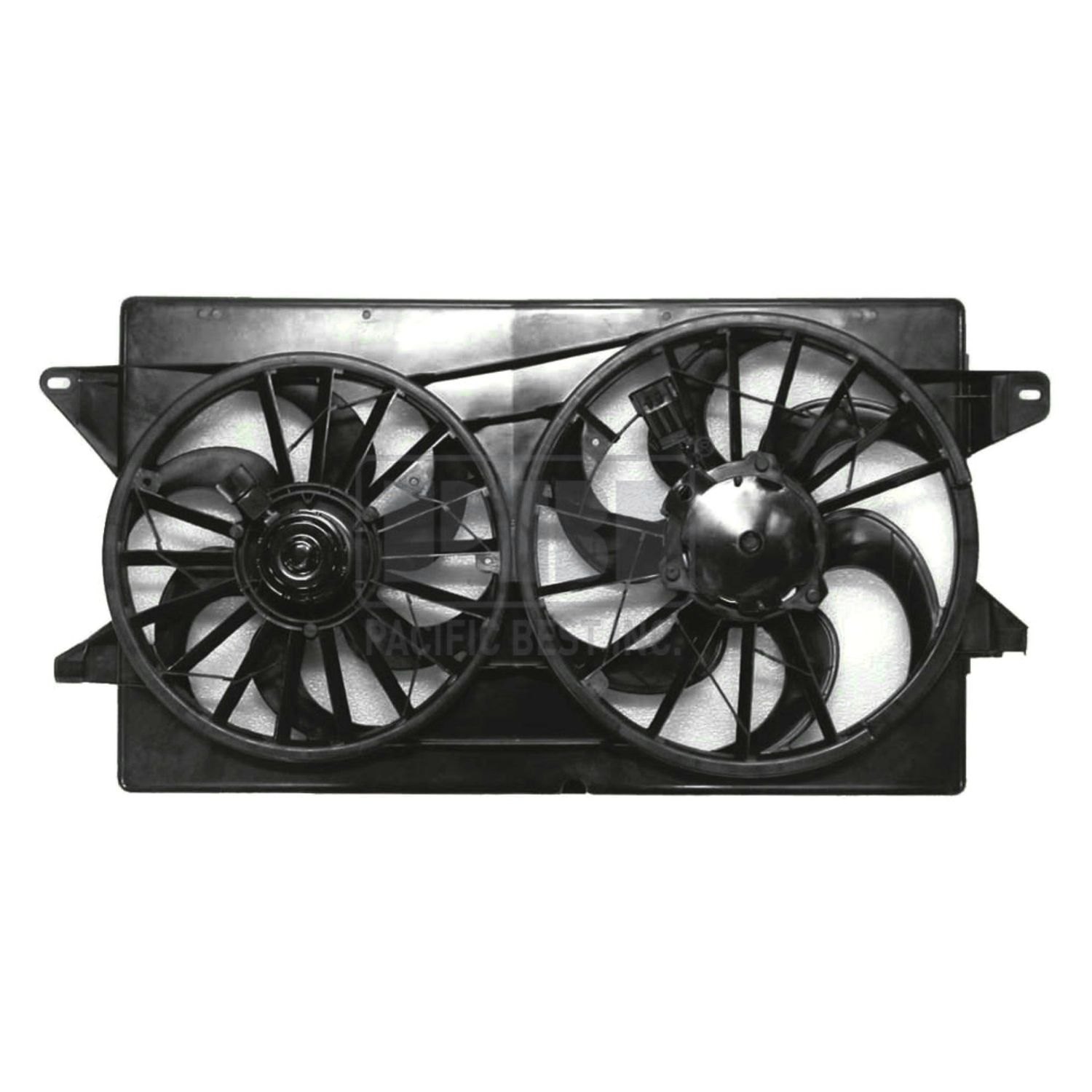 Pacific Best® PF6203 - Dual Radiator and Condenser Fan Assembly