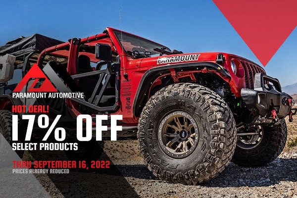 Discounts on Jeep Wrangler Off-road parts by Paramount Automotive at CARiD  | JKOwners Forum