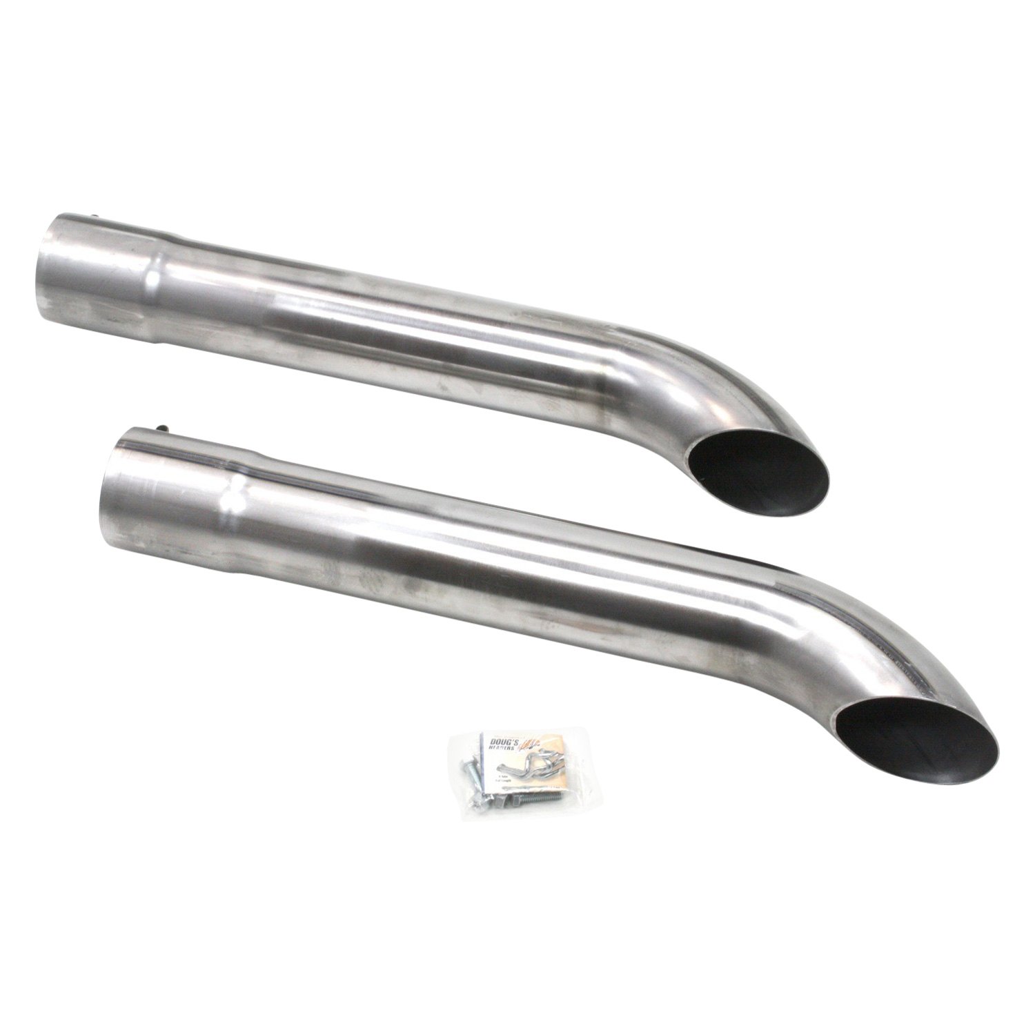 Patriot Exhaust ® - Steel Raw Turnout Exhaust Side Pipes (3.5" Inlet, ...