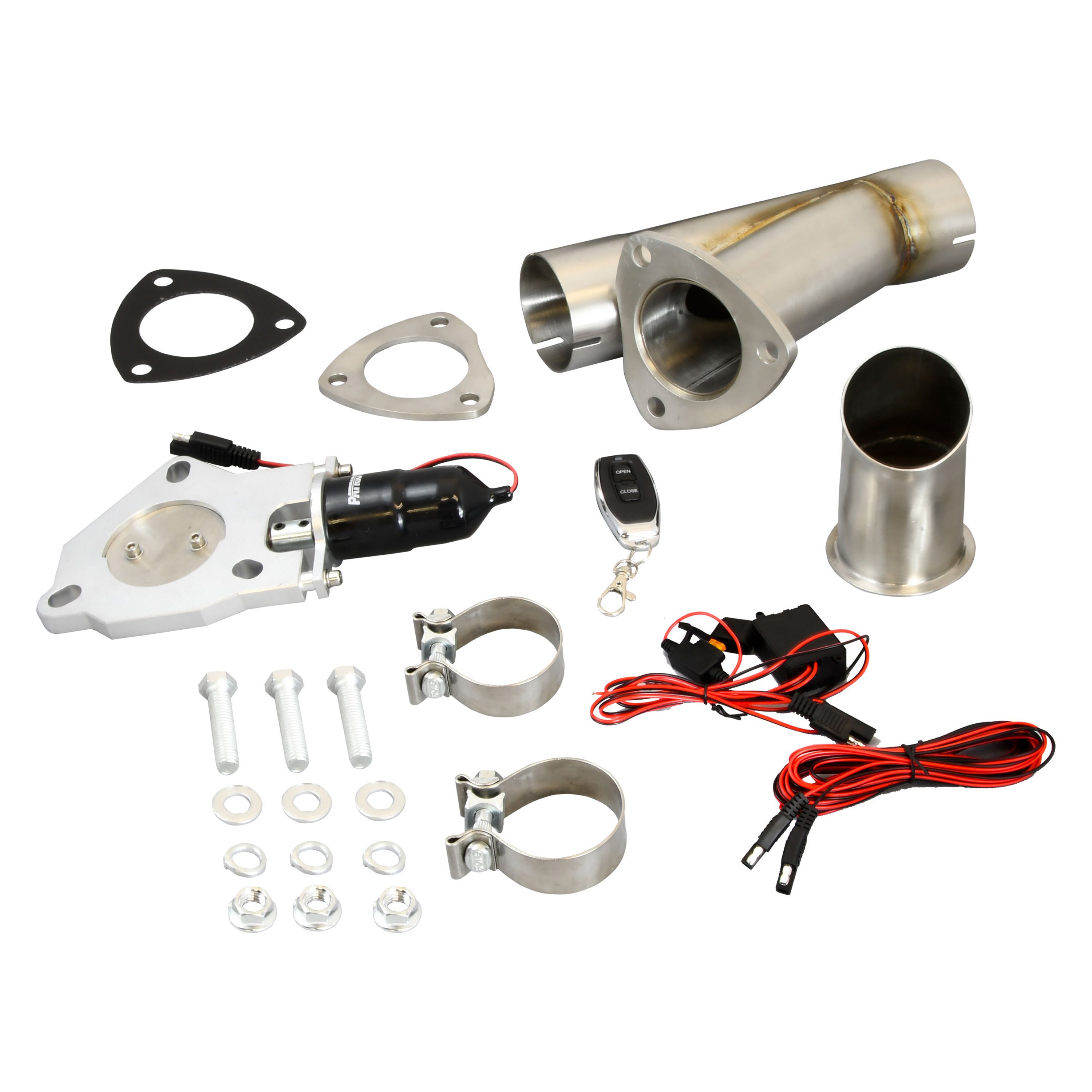 Patriot Exhaust® PEC250K1 304 SS Single Electronic Exhaust CutOut