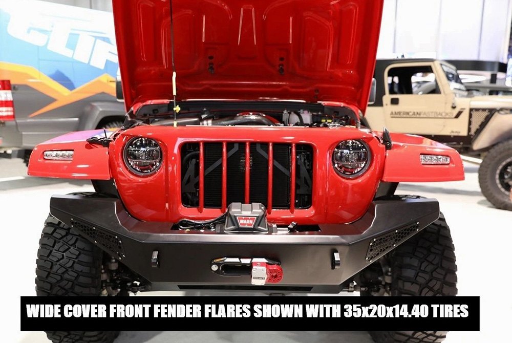 Patriot Fastbacks® Jeep Wrangler 2012 Wide Cover Fender Flares