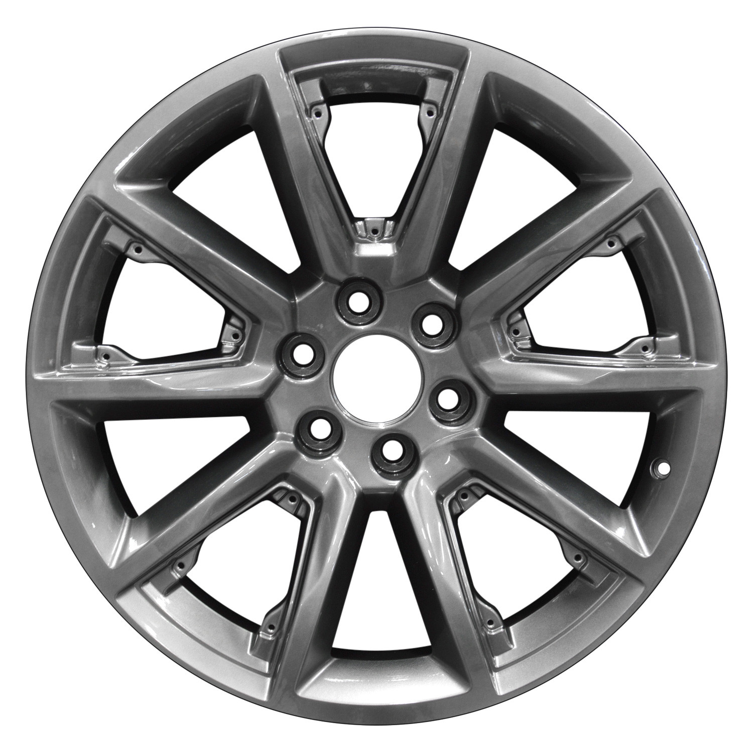 Perfection Wheel Wao 5696 Ls100v3 Ff Double 5 Spoke Hyper Dark Silver Full Face 22x9 Alloy Factory Wheel Refinished