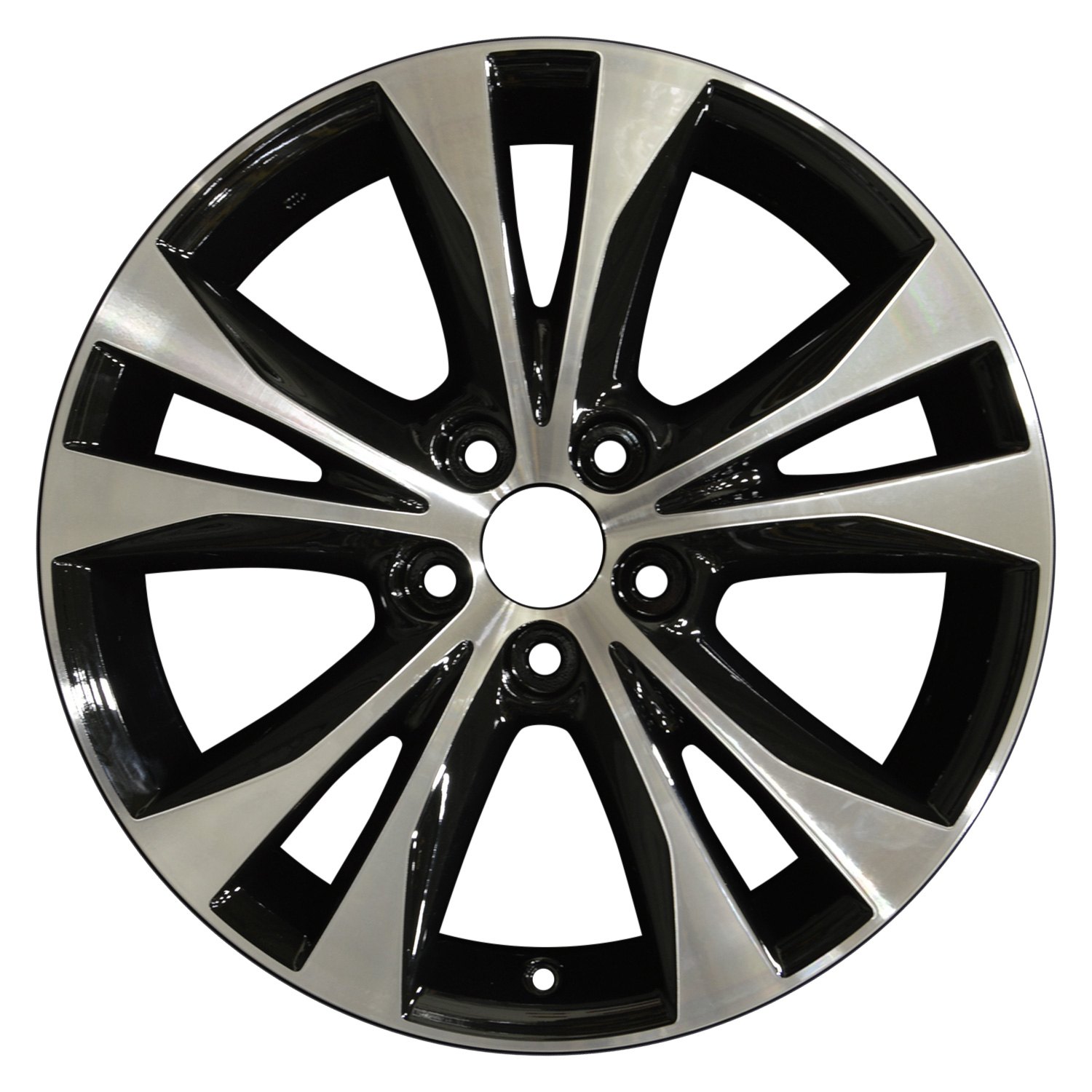 Perfection Wheel® WAO.69628A.PB01.MA - 5 V-Spoke Black Machined 18x7.5 ...