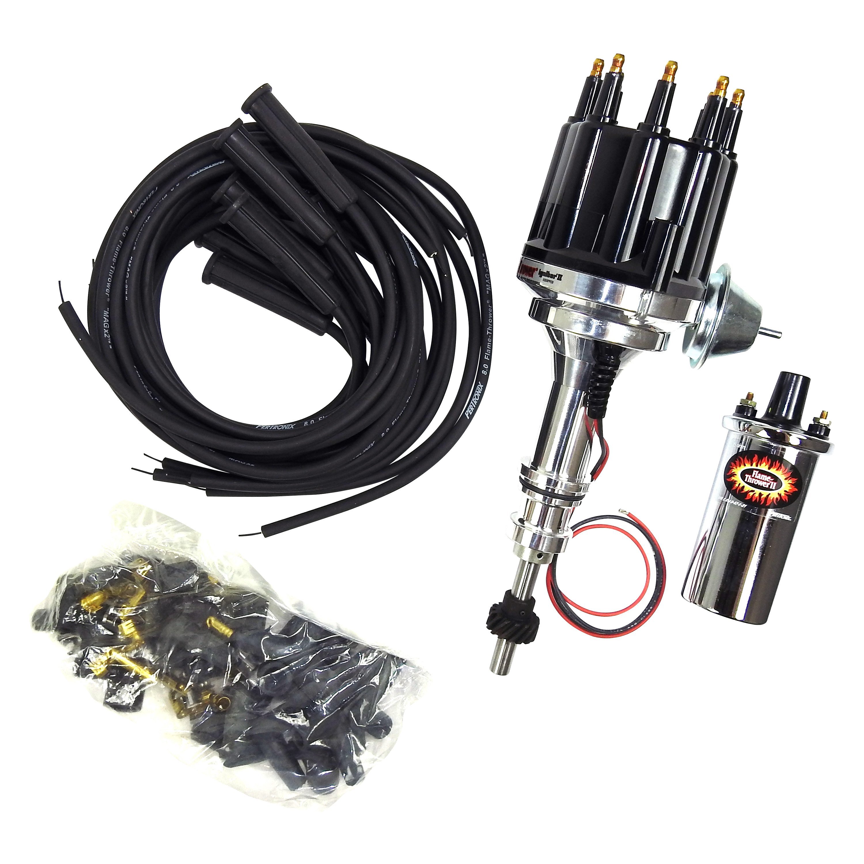 Pertronix® Bundle012 - Marine Flame-Thrower™ Billet Distributor (Ford ...