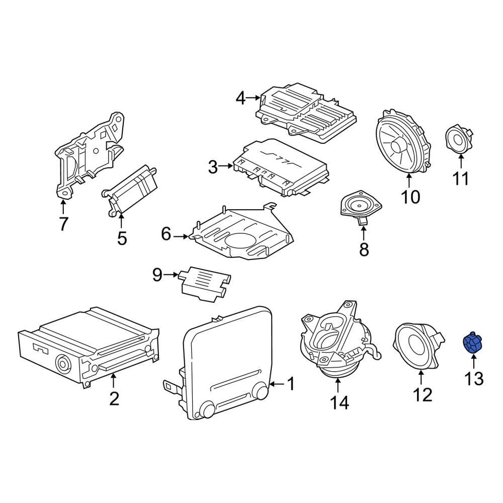 Porsche OE 99164556500 - Speaker