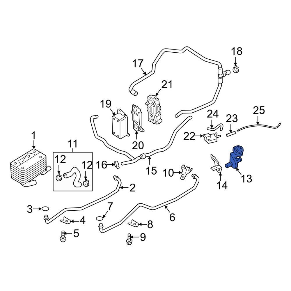 Porsche OE 9P1317233 HVAC Heater Control Valve