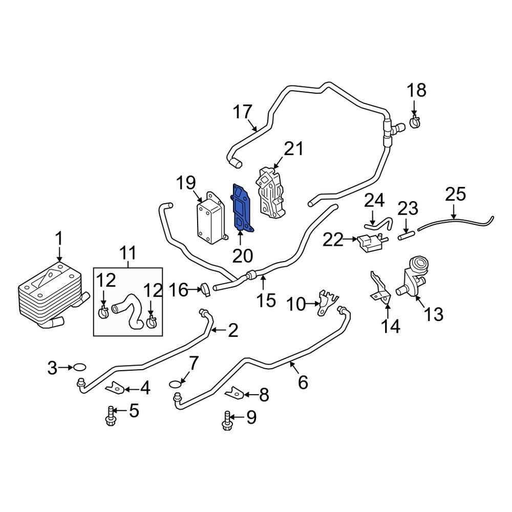 Porsche OE 9G130724100 Automatic Transmission Oil Cooler Seal