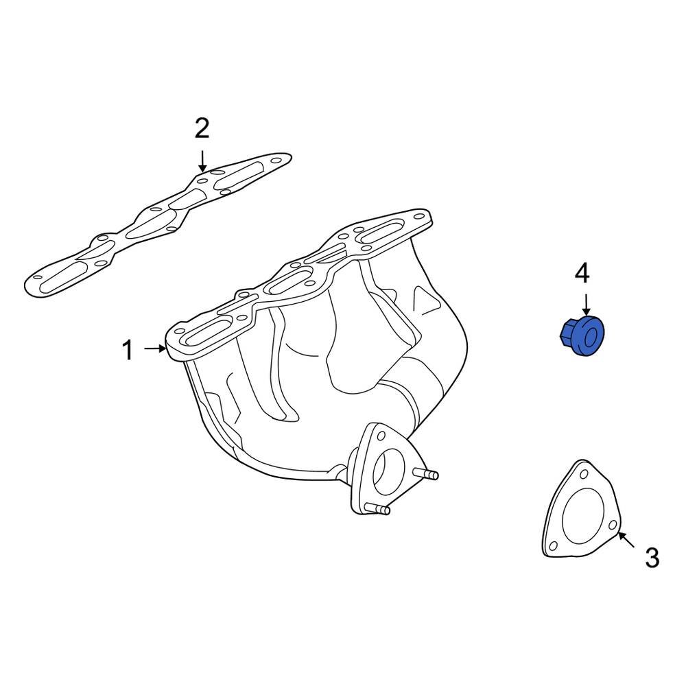 Porsche OE PAF007634 Exhaust Heat Shield Nut
