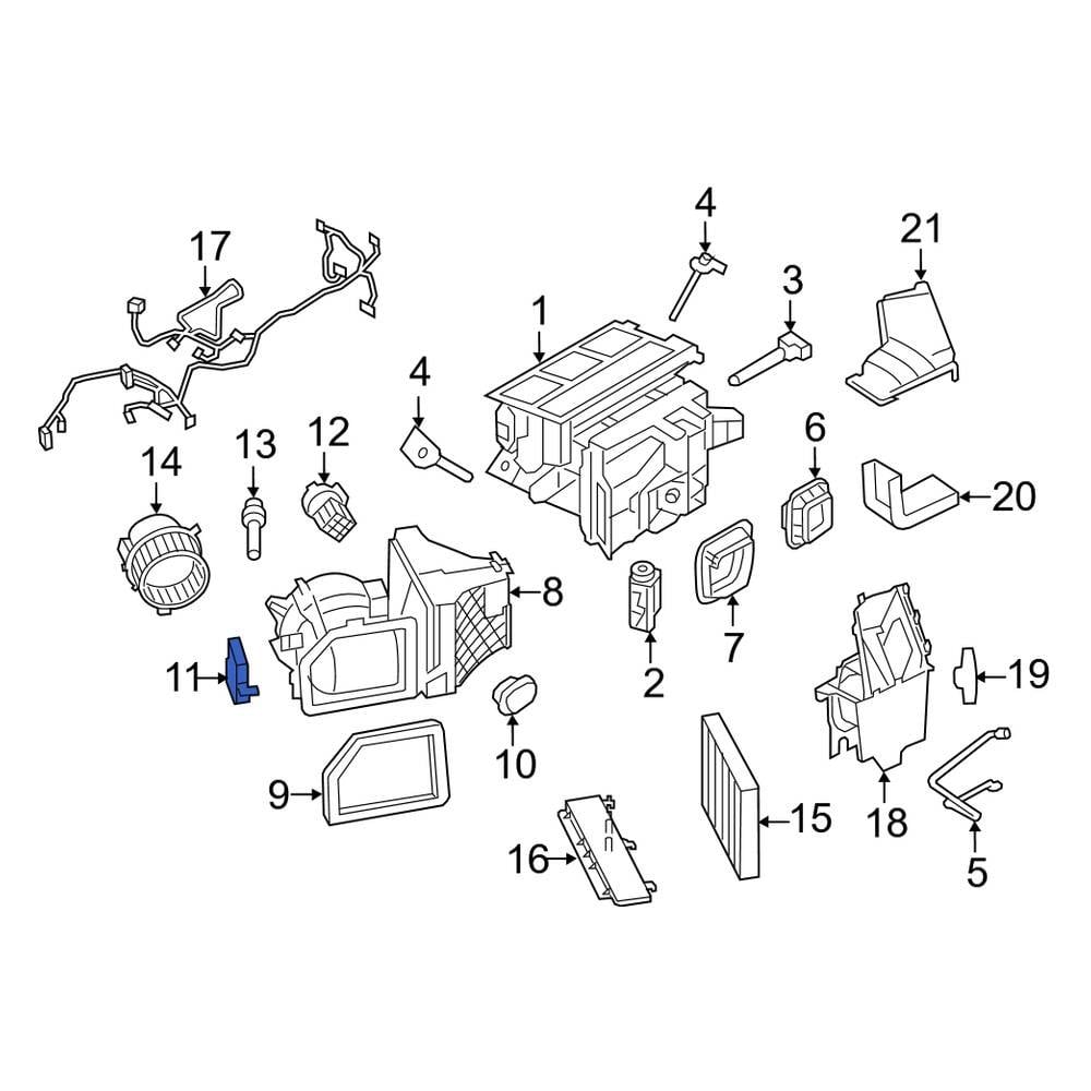 Porsche OE 99162442502 - HVAC Air Inlet Door Actuator