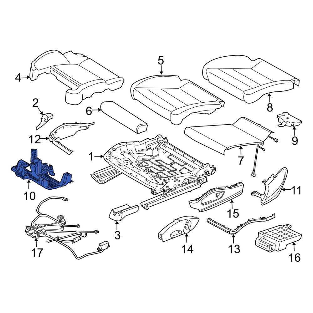 Porsche OE 99152164301 Front Seat Motor Bracket