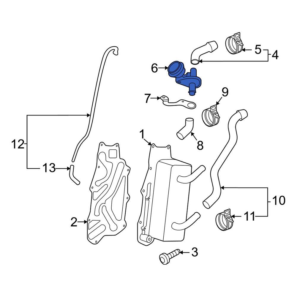 Porsche OE 9P1317233A Engine Coolant Control Valve