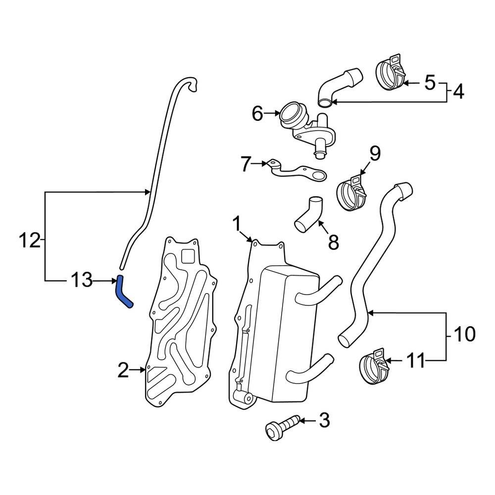 Porsche OE 99711066672 Vacuum Line Adapter