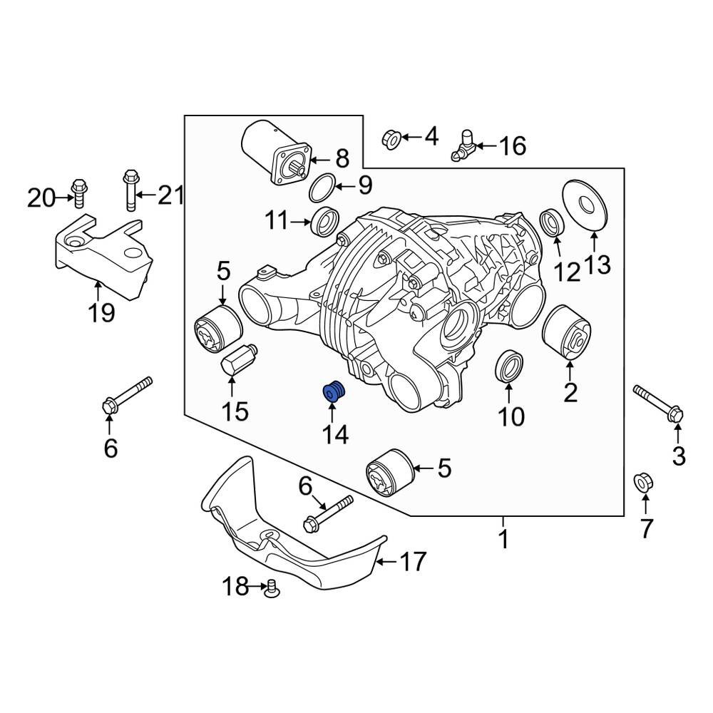 Porsche OE 95533205700 Differential Housing Fill Plug