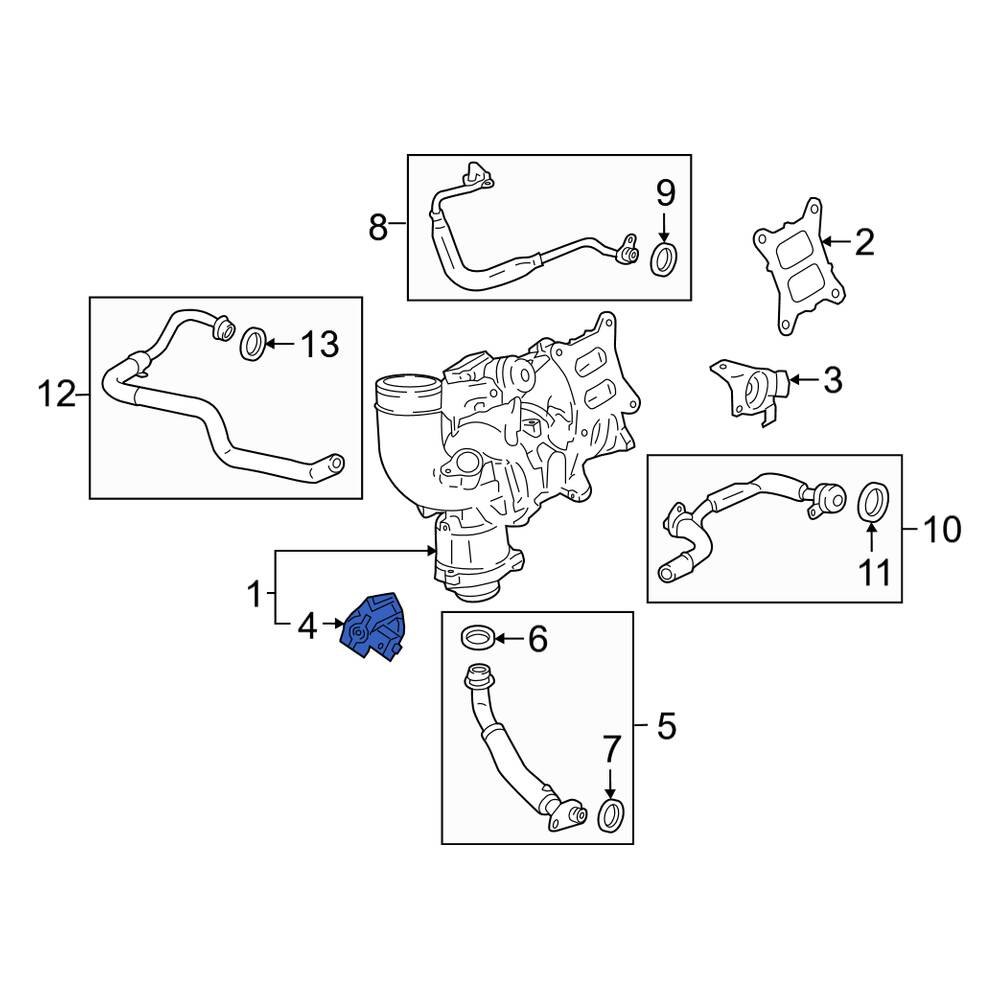 Porsche OE 95814571000 Turbocharger Boost Pressure Relief Valve