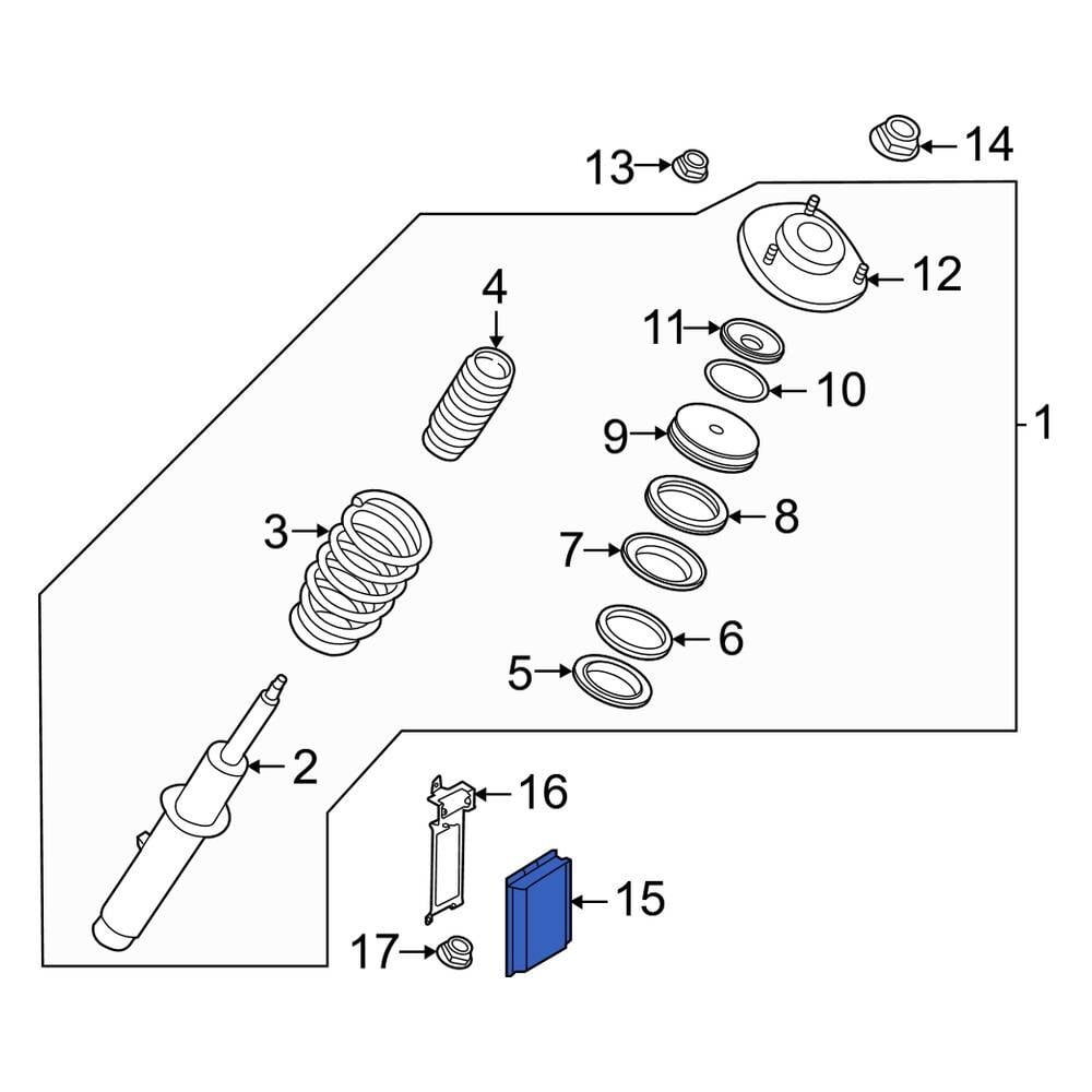 Porsche OE 99161844063 Front Active Suspension Control Module