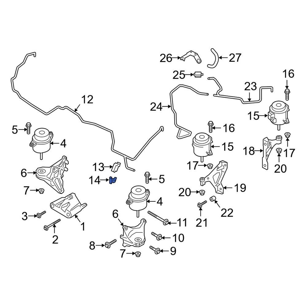 Porsche OE 982399475 Vacuum Line Adapter