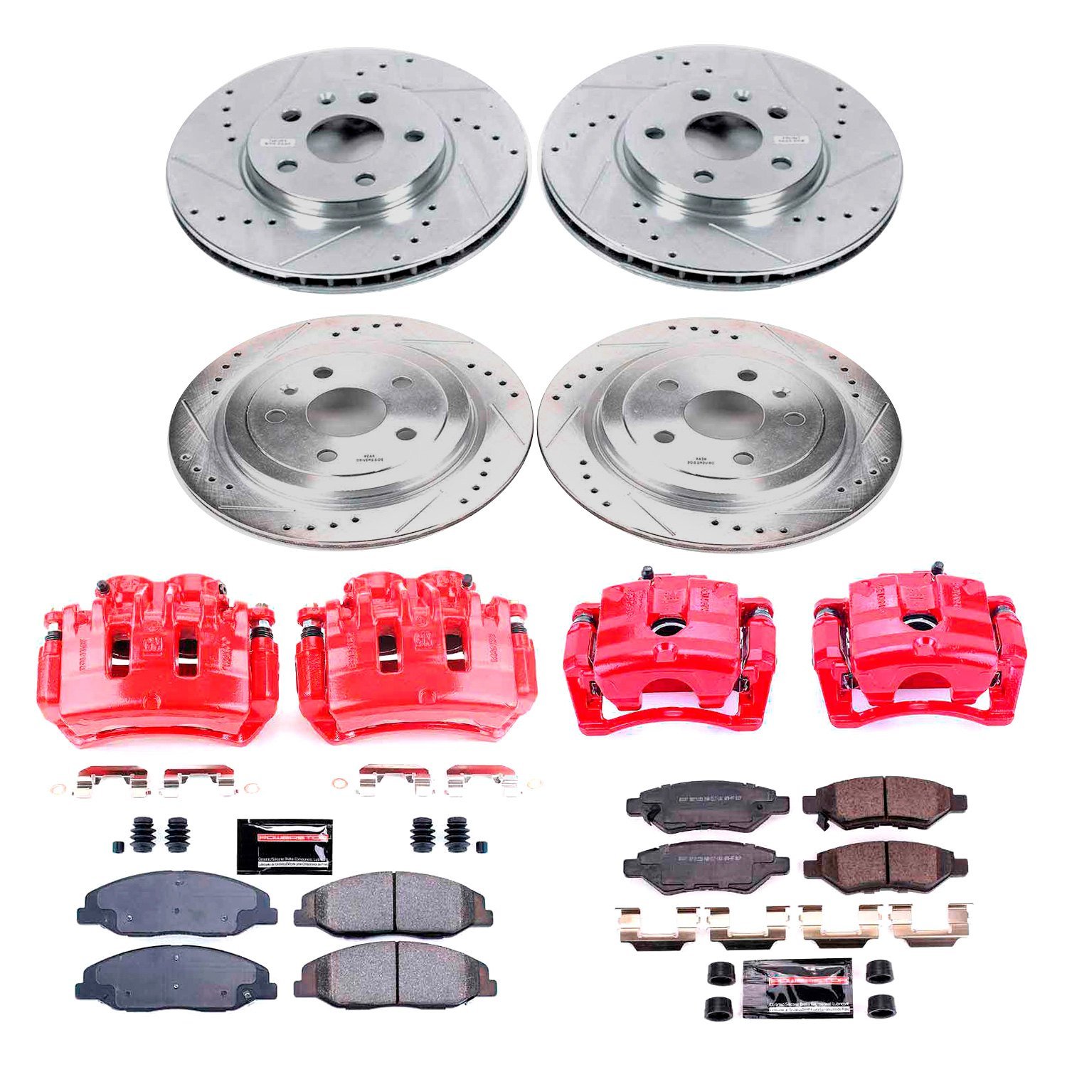 Power Stop Z23 Evolution Sport Brake Upgrade Kits With Calipers KC6547