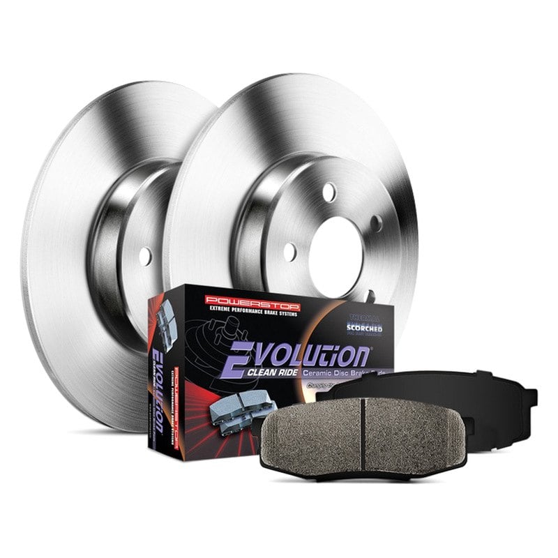 Power Stop® - 1-Click Autospecialty OE Replacement Plain Brake Kit