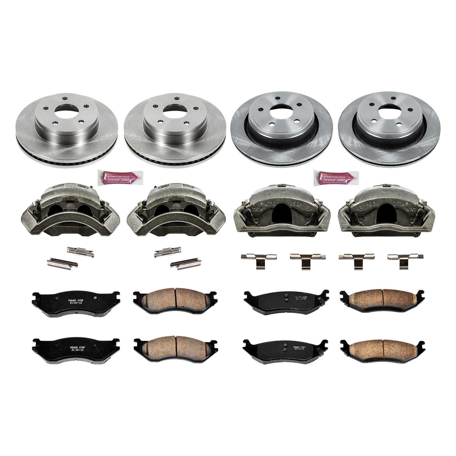 Autospecialty KOE5466 1-Click OE Replacement Brake Kit