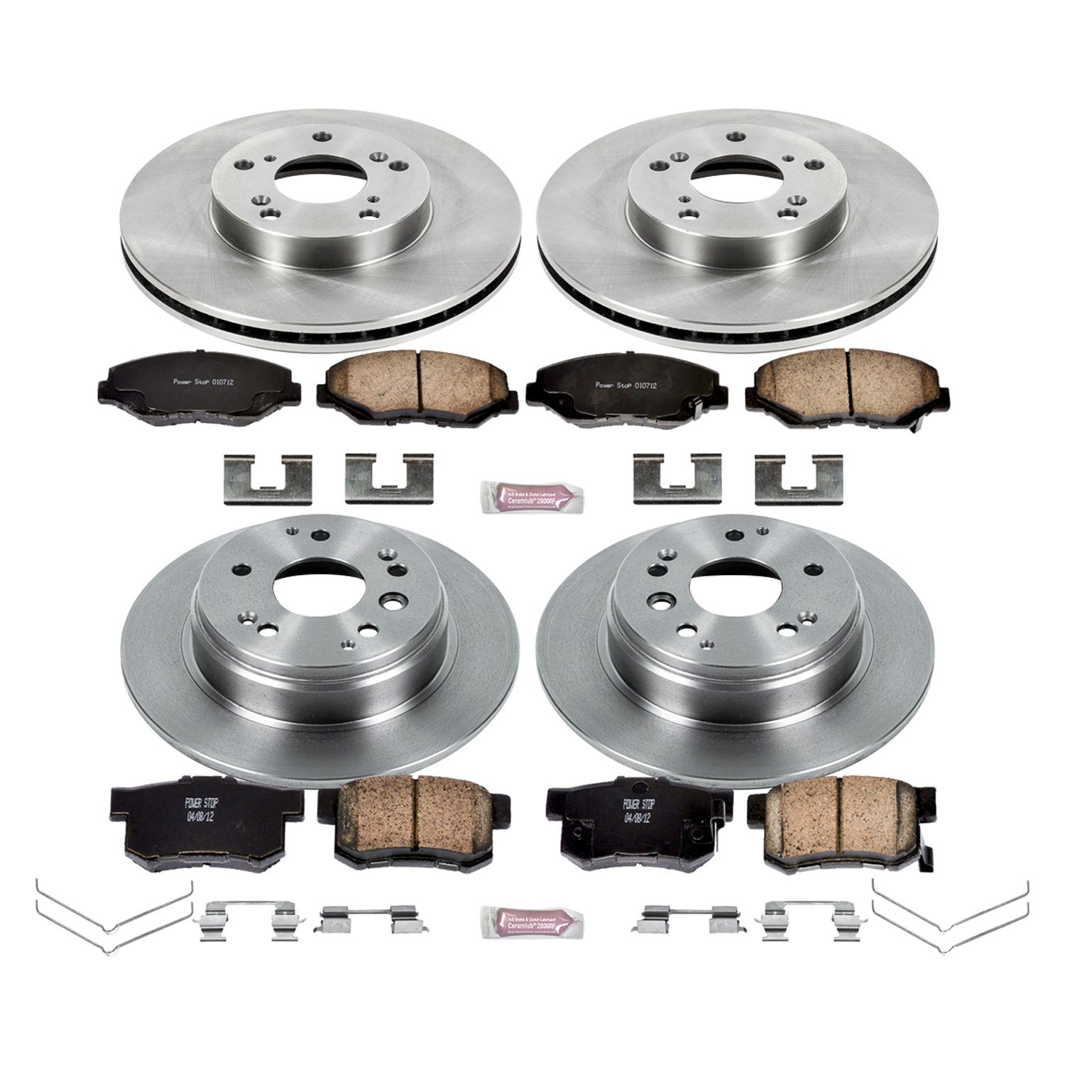 Power Stop KCOE5389 Autospecialty 1-Click OE Replacement Brake Kit with Calipers