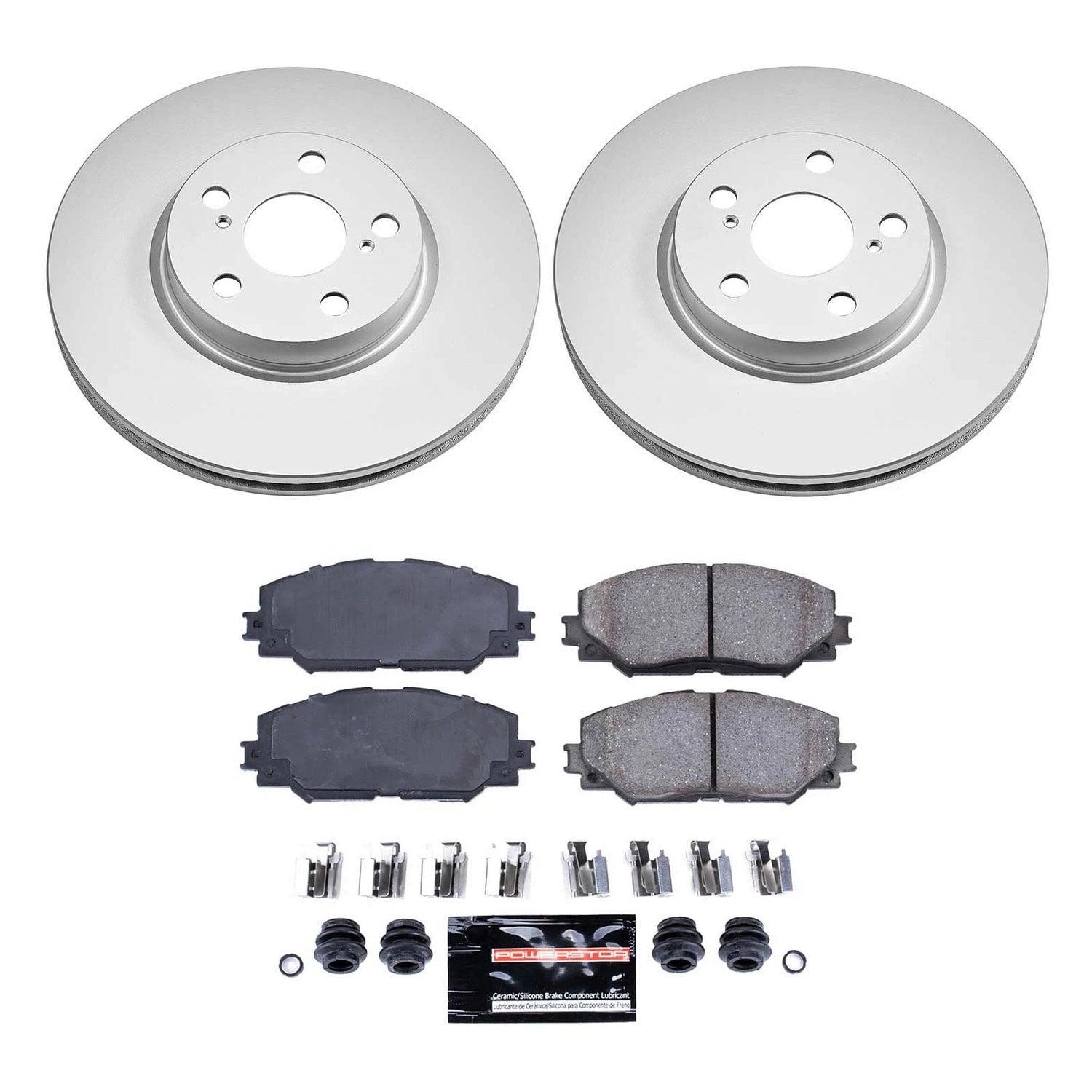 PowerStop® CPK4669-23 - Z23 Evolution Geomet® Plain Front Brake Kit