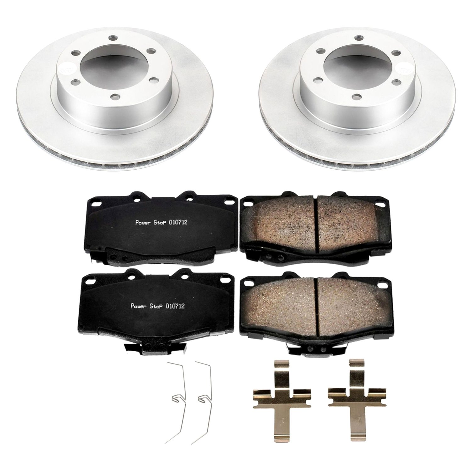 PowerStop® CRK1236 Z17 Evolution Geomet® Plain Front Brake Kit